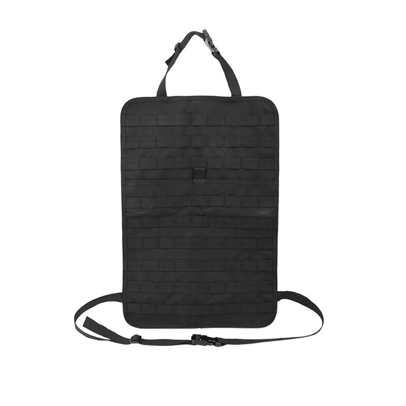 Tactical Molle System Car Seat Back Organizer Pocket Storage Vehicle Panel Camping Travel Car Seat Cover Protector Universal Fit