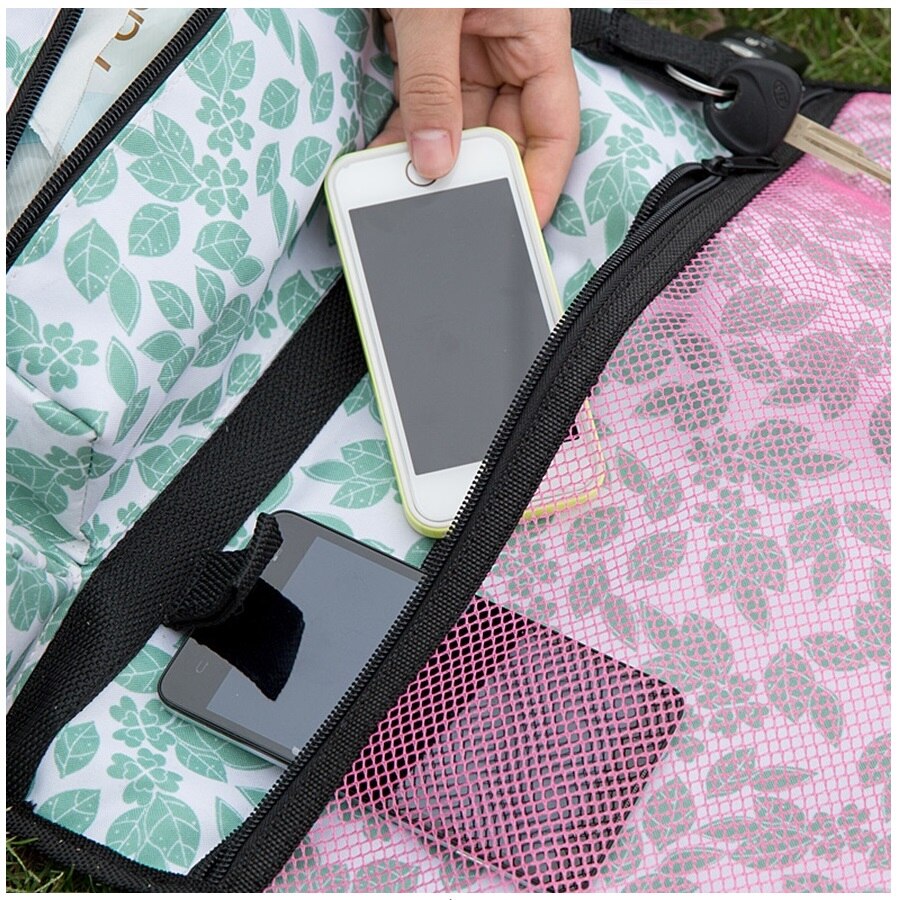 Waterproof Oxford Cloth Car Seat Back Storage Bags MulTifunction Pink Camouflage IPAD Phone Kettle Storage Beach Play Travel Bag