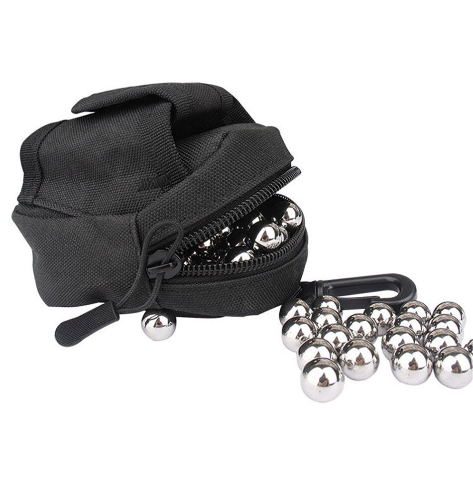 Outdoor Steel Ball Slingshot Package Multifunctional Waist Pack Molle Camo Accessories Bag Integrated Slingshot Bag For Hunting