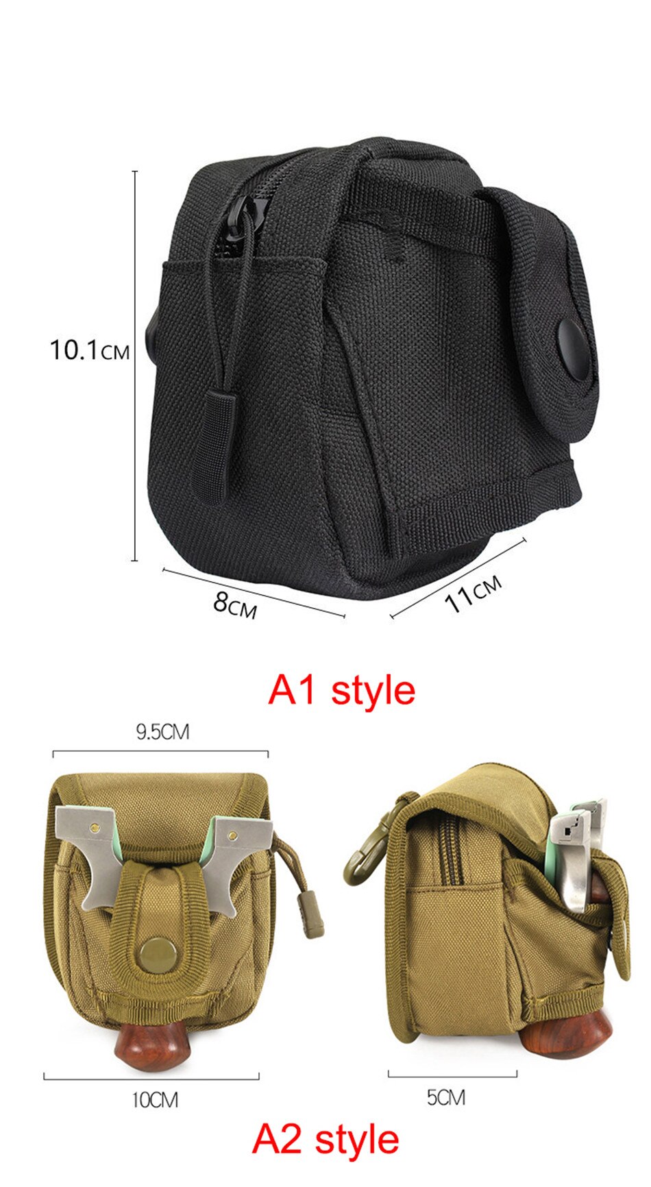 Outdoor Steel Ball Slingshot Package Multifunctional Waist Pack Molle Camo Accessories Bag Integrated Slingshot Bag For Hunting