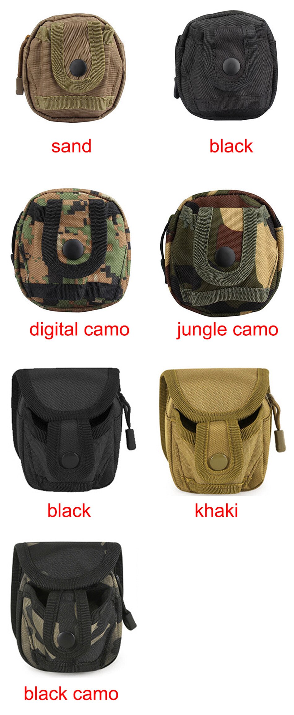 Outdoor Steel Ball Slingshot Package Multifunctional Waist Pack Molle Camo Accessories Bag Integrated Slingshot Bag For Hunting