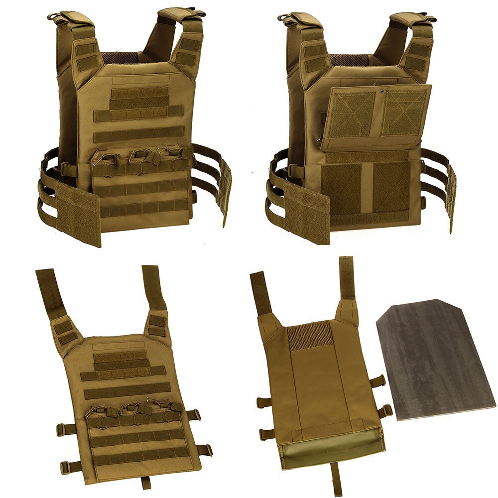 Waterproof Tactical Vest Camouflage Military Pouches MOLLE Adjustable Armor Outdoor Hunting Training Fishing CS Amphibious Vests