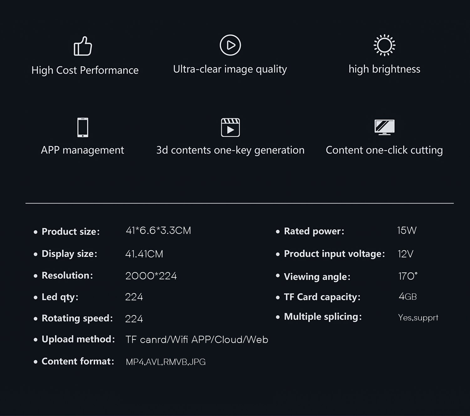 Naked Eye 3d Holographic Projector Led Fan Screen Rotating Aerial Imaging Display Logo Video Picture Support Diy Ad Light