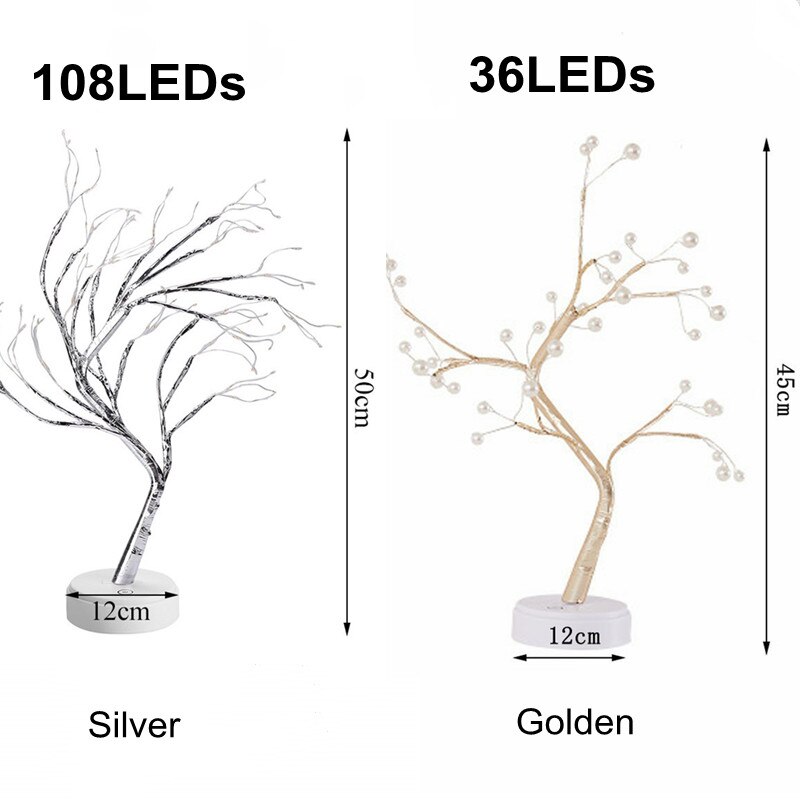 LED Night Light Atmosphere Christmas Tree Night Lamp For Kids Bedroom Home Decor USB/Battery Fairy Table lamp Holiday lighting