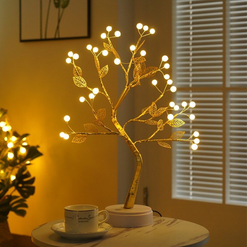 LED Night Light Atmosphere Christmas Tree Night Lamp For Kids Bedroom Home Decor USB/Battery Fairy Table lamp Holiday lighting