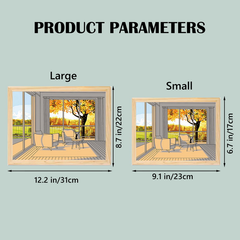 DIY LED Light Painting USB Dimming Bedside Drawing Night Lights Creative Table Lamp Simulate Wooden Photos Decorative Lamps