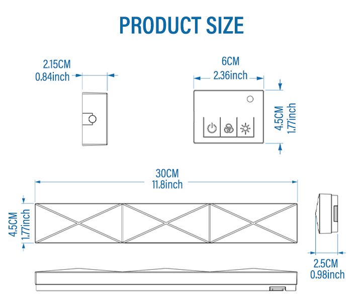 RGBIC LED Smart Wall Light Ambient Night Light WIFI APP Music Synchronization DIY Light Bar for TV Bedroom Game Room Decoration