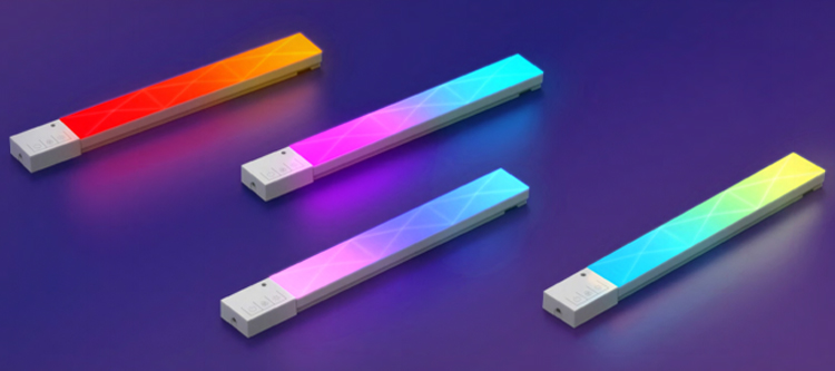 RGBIC LED Smart Wall Light Ambient Night Light WIFI APP Music Synchronization DIY Light Bar for TV Bedroom Game Room Decoration