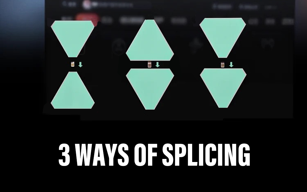 WIFI Smart LED Triangle Atmosphere Light RGB Wall Light Bluetooth APP Voice Control Music Sync Game Room TV Bedroom Decoration