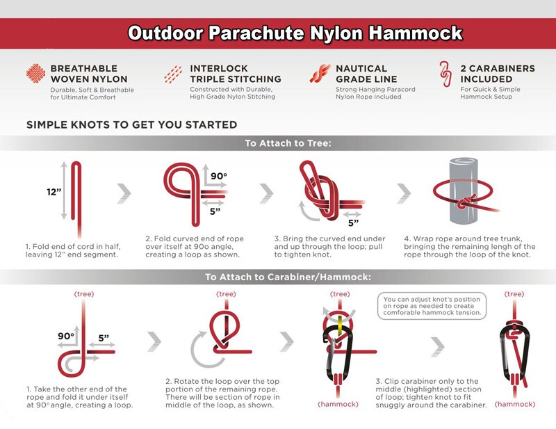 Ultra-Large Light weight Parachute Hammock Camping Survival Garden Hunting Leisure Hamac Travel Double Person Hamak Ramac