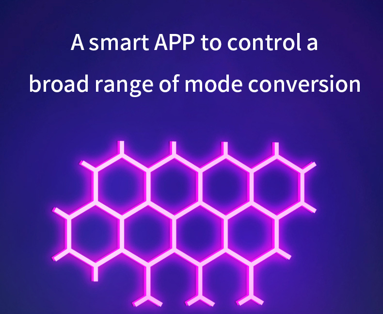 Smart RGBIC Quantum Lamp Tuya WIFI APP LED Night Light Music Sync Splicing Ambient Lights Backlight Bedroom Game Room Decoration