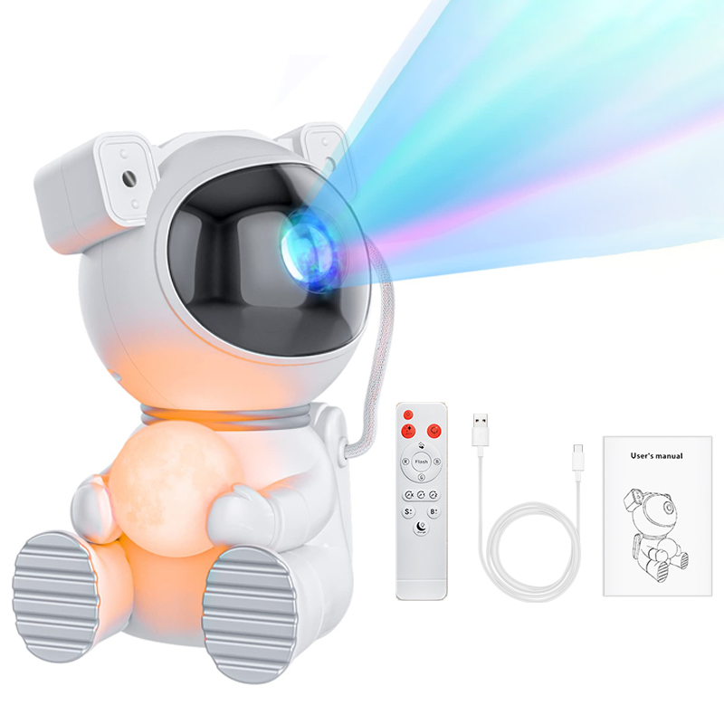 NEW Astronaut Galaxy Projector Starry Sky Night Light Cute Moon Star LED Lamp Home Room Bedroom Decoration Children Adults Gift