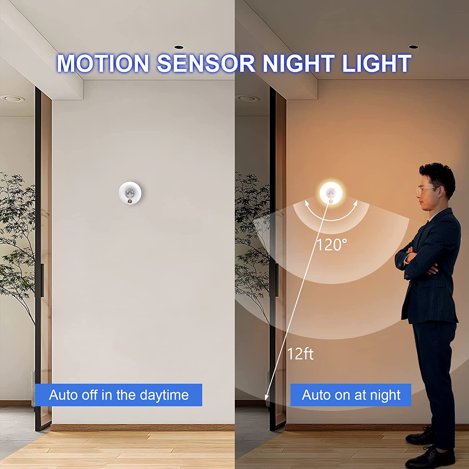Cute Cat Motion Sensor LED Night Lights USB Rechargeable Wardrobe Cabinet Wall Lamp Bedroom Desktop Infrared Sensor Night Lamp