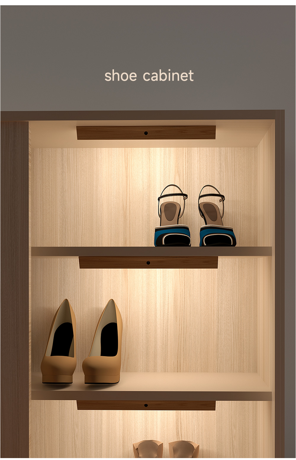 Triangular Wooden Motion Sensor Night Lights Human Induction Type-C USB Charging Wall Lamps Kitchen Wardrobe Cabinet Night Lamp