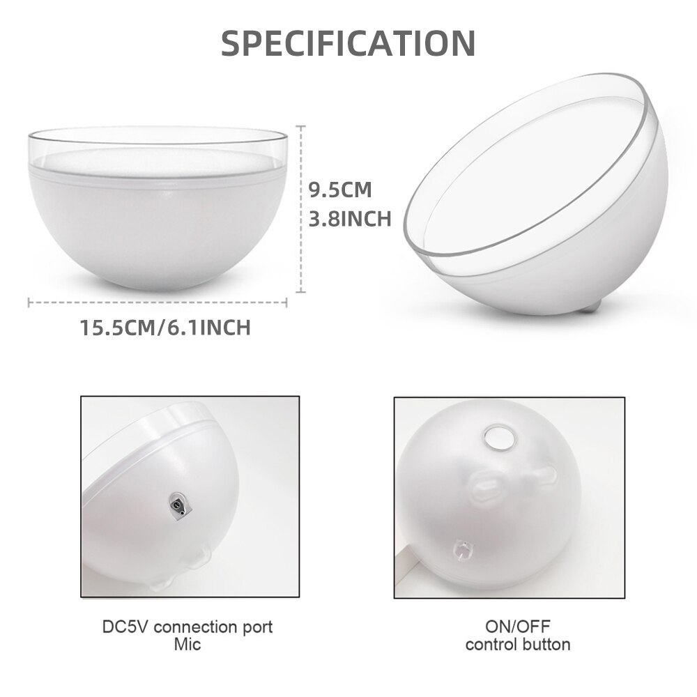 Bluetooth/WIFI Smart Desk Lamp APP Control LED Bowl Night Light Music Sync RGB Bedroom Bedside Game Room Atmosphere Mood Light