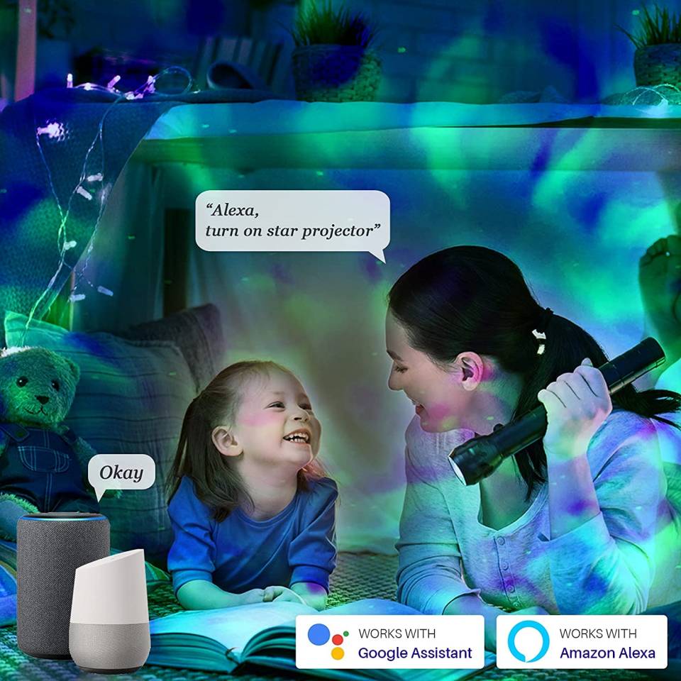 Space Dog Night Light Led Galaxy Star Astronaut Projector WiFi App Nebula Lamps For Children Bedroom Decorative Birthday Gift