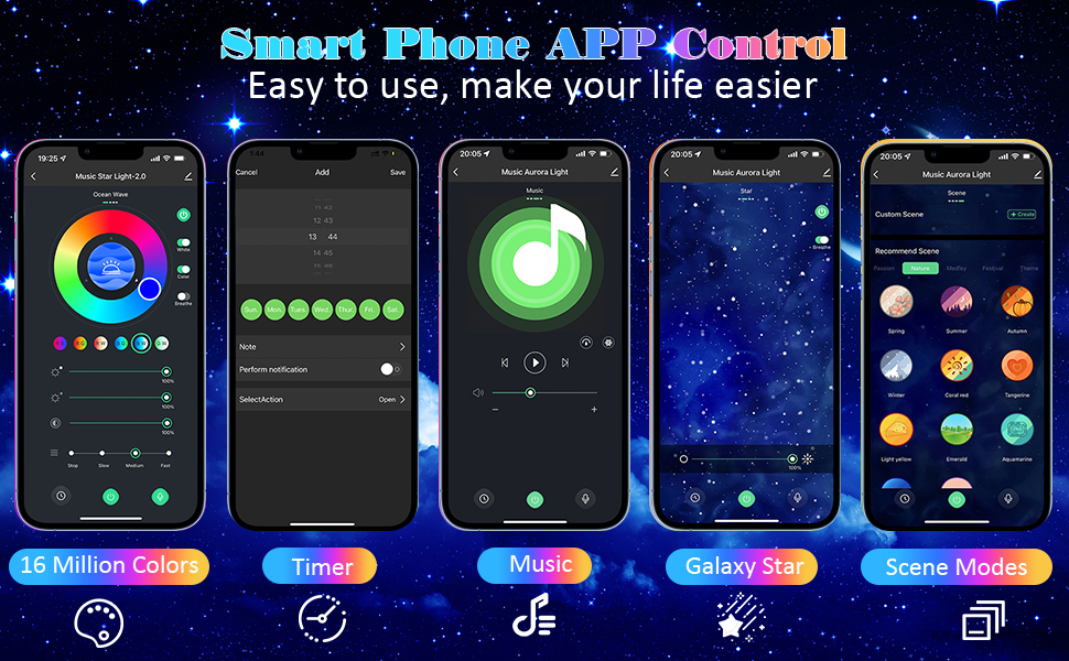 Space Dog Night Light Led Galaxy Star Astronaut Projector WiFi App Nebula Lamps For Children Bedroom Decorative Birthday Gift