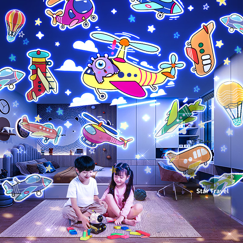 2023NEW Robot Galaxy Star Projector Starry Sky Night Light Bluetooth Speaker LED Lamp Kids Bedroom Room Decorative Nightlights