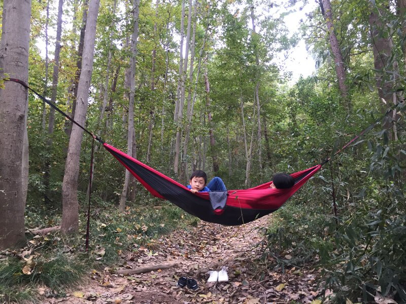 Dropshiping Double Parachute Hammock Portable Survival Hammocks Travel Hamaca Hamak Nylon Hamaca Camping Hamac Ramac