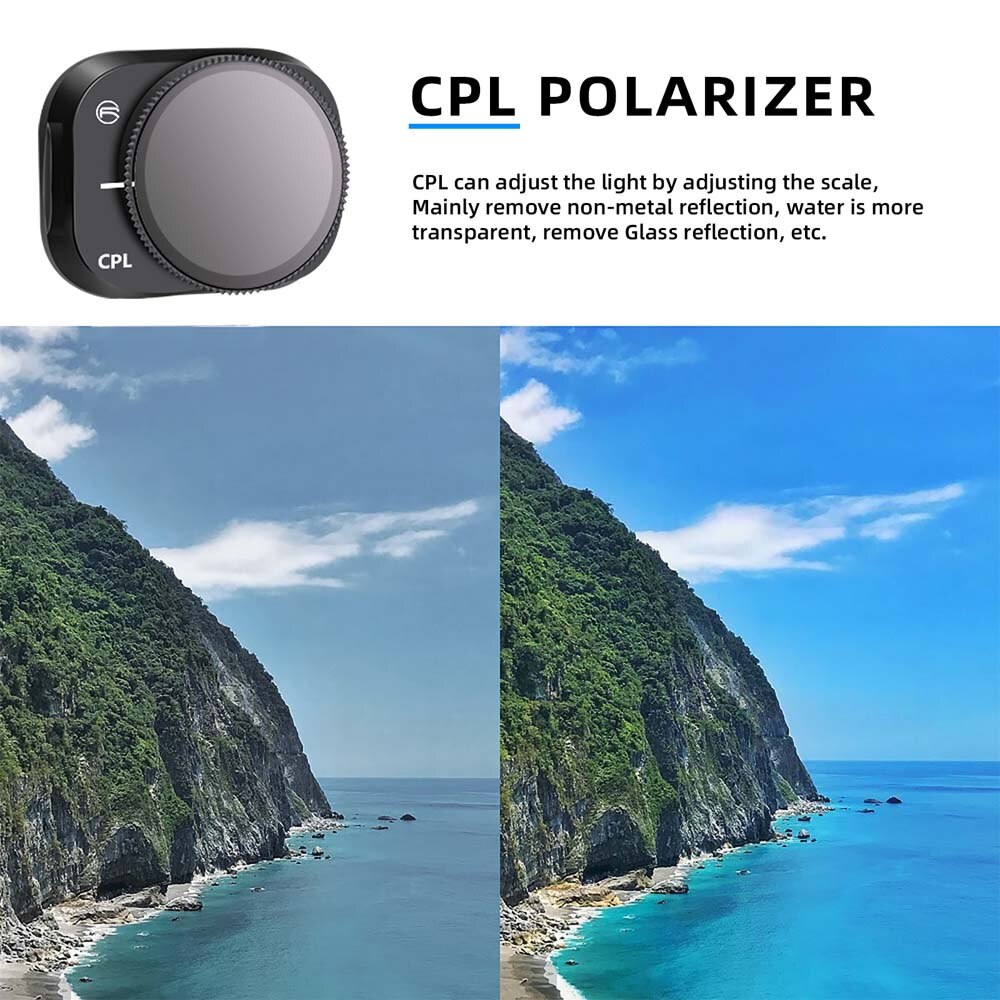 Aluminum Alloy Filter Set for DJI Mini 3 Pro Camera Optical Glass Lens Mcuv Cpl ND8 ND16 ND32 ND64 Filters Accessoires