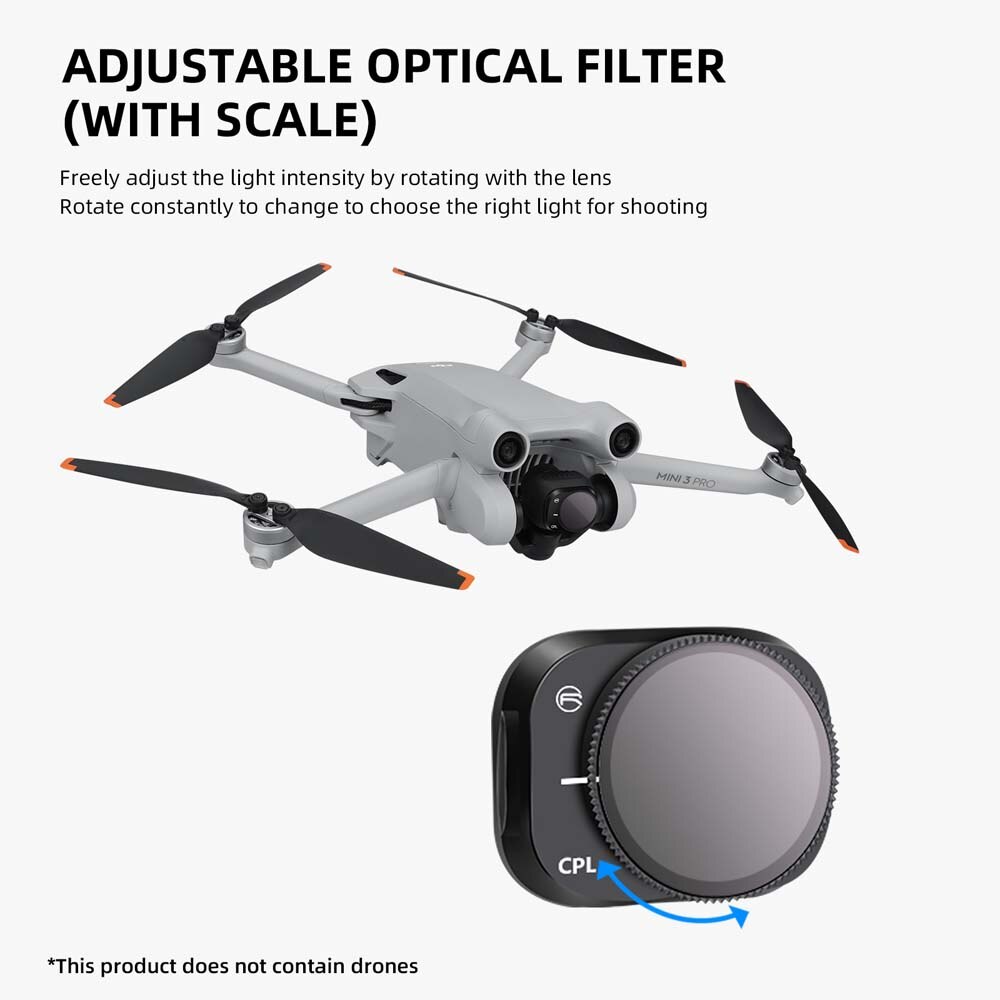 Aluminum Alloy Filter Set for DJI Mini 3 Pro Camera Optical Glass Lens Mcuv Cpl ND8 ND16 ND32 ND64 Filters Accessoires