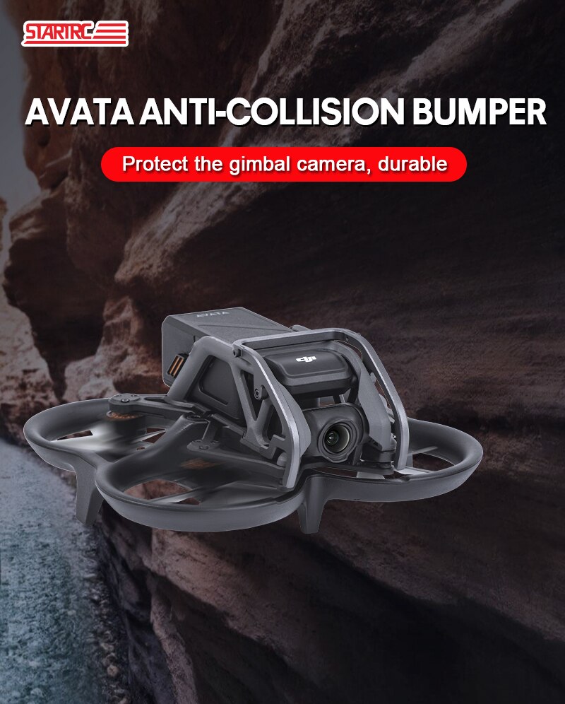 Aluminum Alloy Gimbal Camera Anti-collision Bar for DJI Avata Combo Drone Lens Bumper Protector Bump-resistant Guard Accessories
