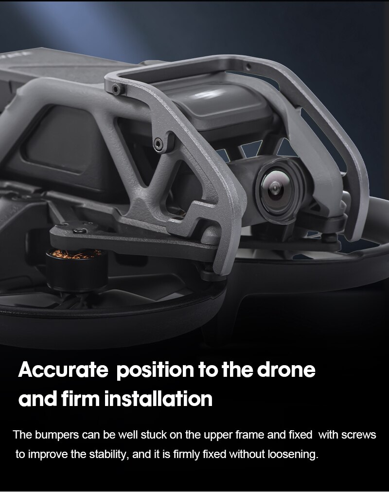 Aluminum Alloy Gimbal Camera Anti-collision Bar for DJI Avata Combo Drone Lens Bumper Protector Bump-resistant Guard Accessories