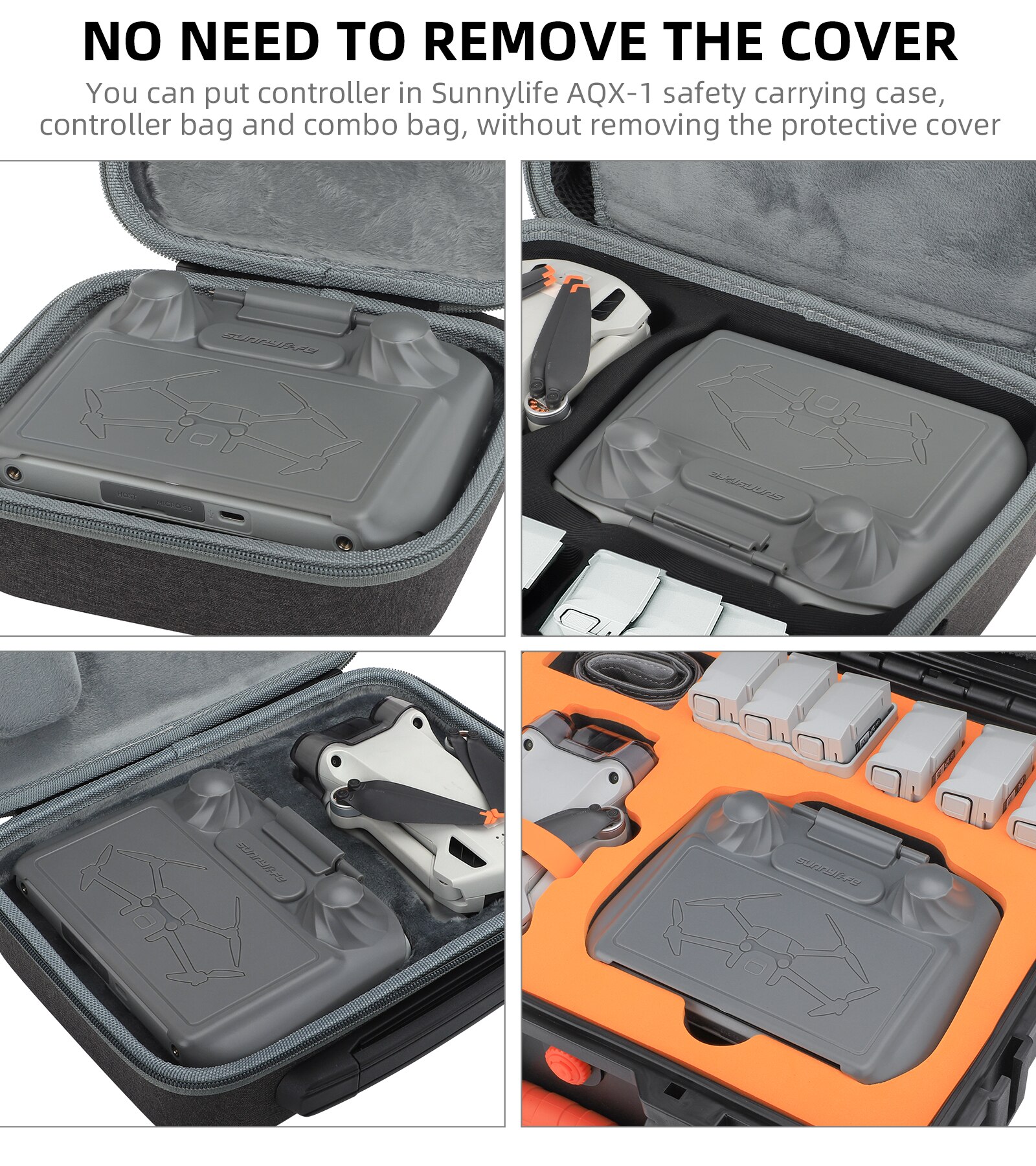 For DJI RC Remote Controller Sun Hood and Remote Cover Multifunctional Two-in-one for DJI MINI 3 PRO Foldable Controller Hood