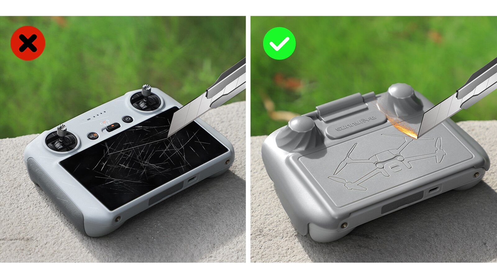 For DJI RC Remote Controller Sun Hood and Remote Cover Multifunctional Two-in-one for DJI MINI 3 PRO Foldable Controller Hood