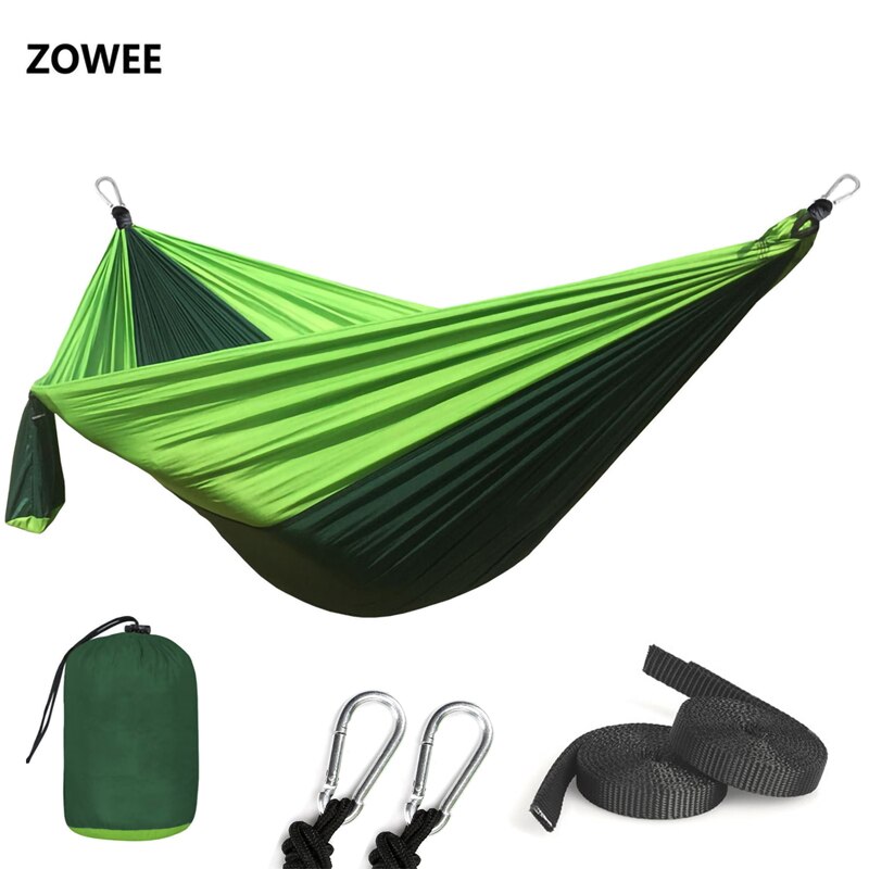 Portable Light weight Nylon Parachute Hammock Camping Survival Garden  Hunting Leisure Hamac Travel Double Person Hamak