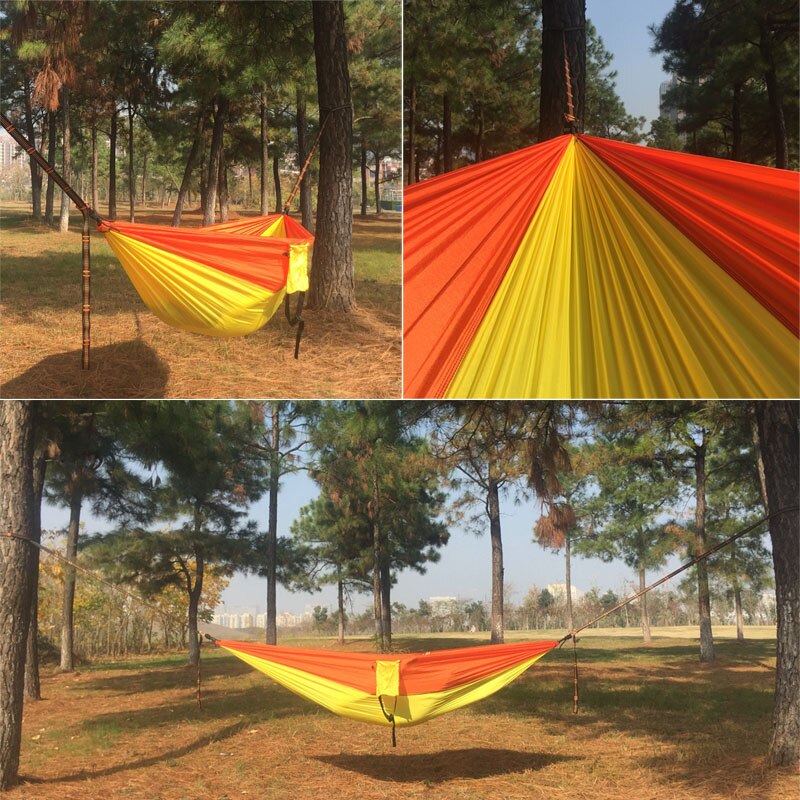 5 Color 2 People Portable Parachute Hammock Camping Survival Garden Hunting Leisure Hamac Travel Double Person Hamak