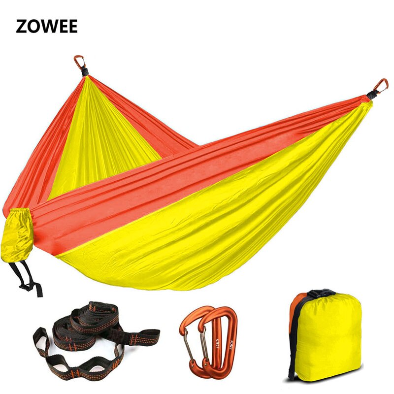 5 Color 2 People Portable Parachute Hammock Camping Survival Garden Hunting Leisure Hamac Travel Double Person Hamak