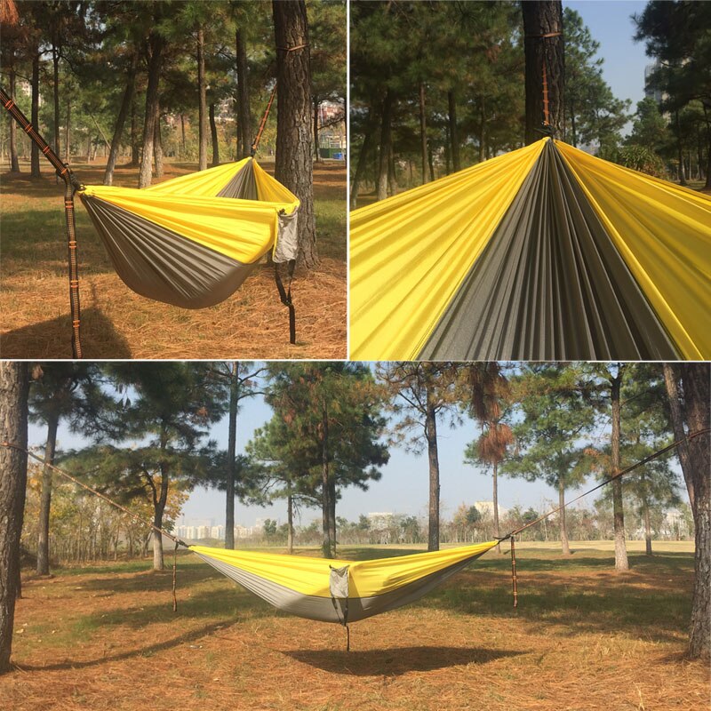 5 Color 2 People Portable Parachute Hammock Camping Survival Garden Hunting Leisure Hamac Travel Double Person Hamak