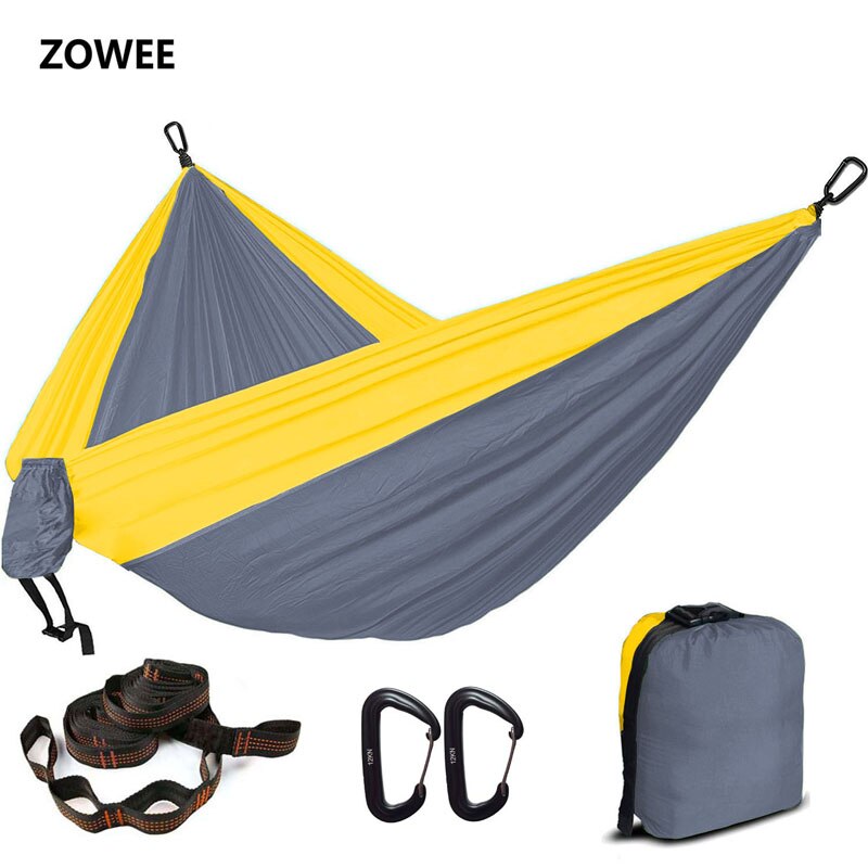 5 Color 2 People Portable Parachute Hammock Camping Survival Garden Hunting Leisure Hamac Travel Double Person Hamak