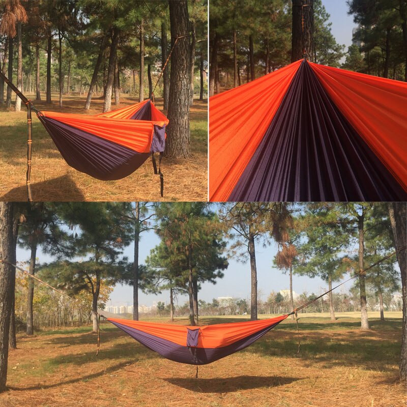 5 Color 2 People Portable Parachute Hammock Camping Survival Garden Hunting Leisure Hamac Travel Double Person Hamak