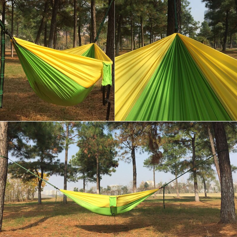 5 Color 2 People Portable Parachute Hammock Camping Survival Garden Hunting Leisure Hamac Travel Double Person Hamak