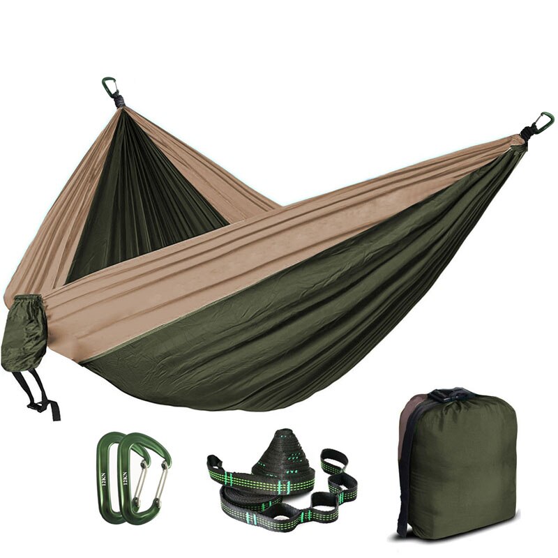 5 Color 2 People Portable Parachute Hammock Camping Survival Garden Hunting Leisure Hamac Travel Double Person Hamak