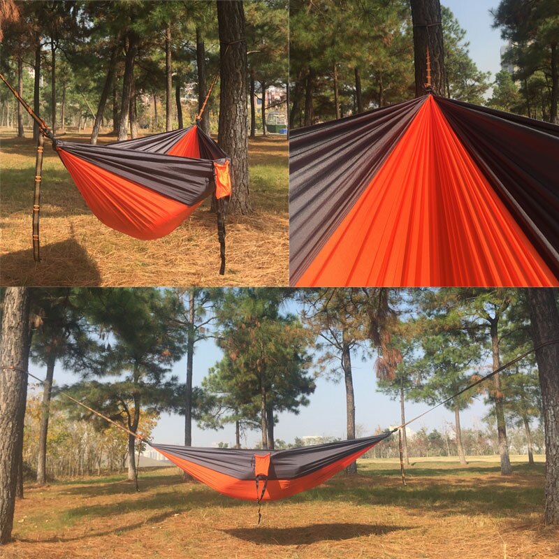 5 Color 2 People Portable Parachute Hammock Camping Survival Garden Hunting Leisure Hamac Travel Double Person Hamak