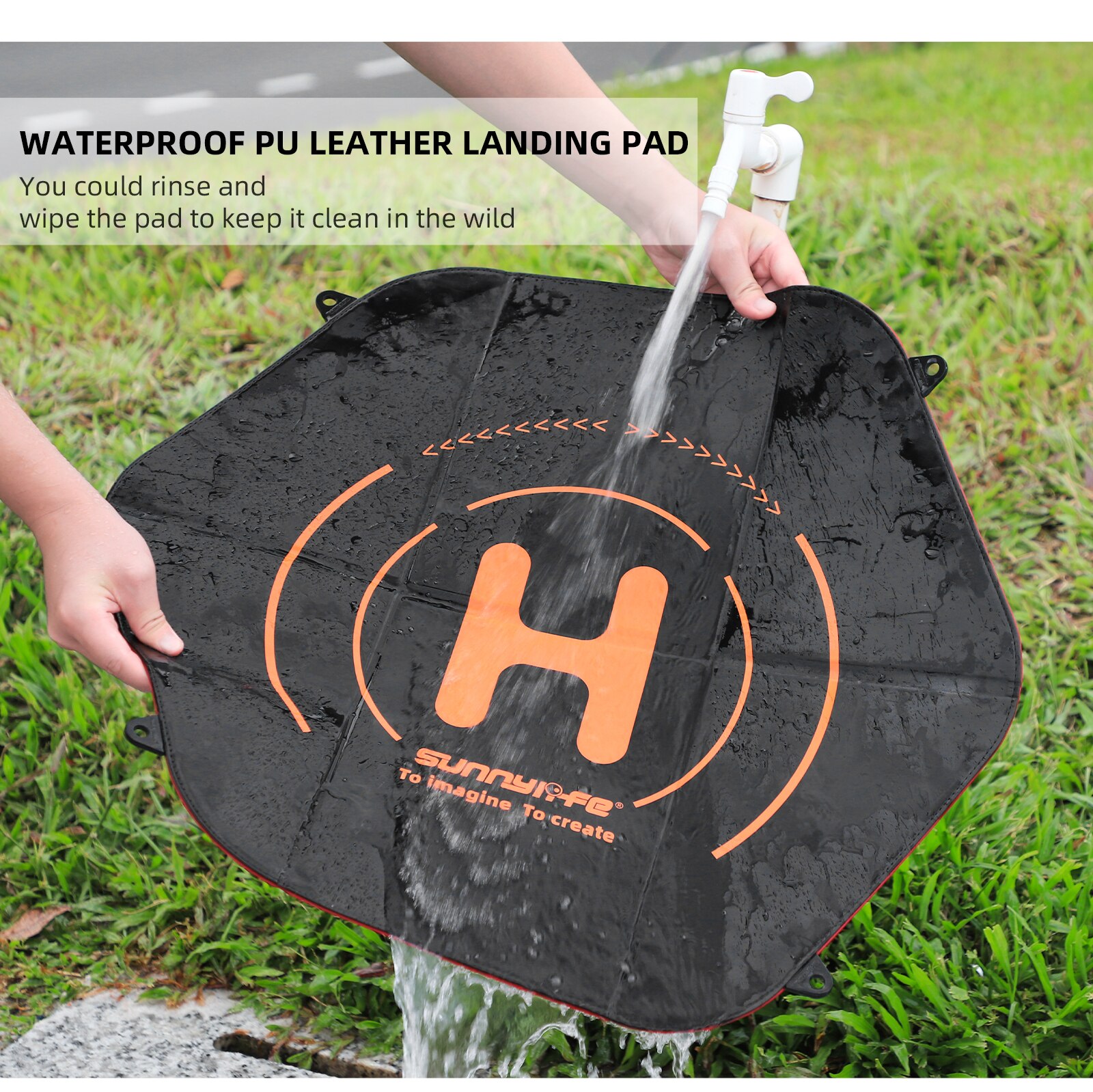 Foldable Drones Landing Pad for DJI Mavic Mini Drone Parking Apron 60cm Parking Mats Quadcopters Accessories with Storage Bag