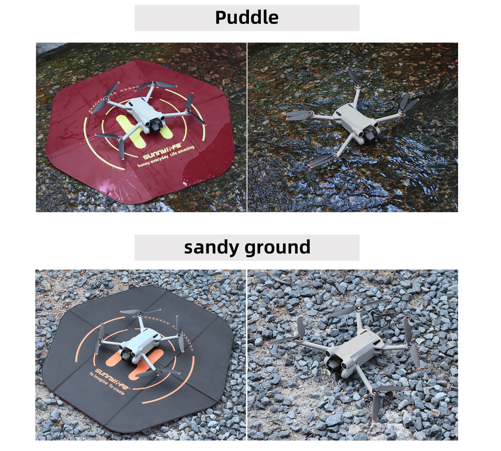 Foldable Drones Landing Pad for DJI Mavic Mini Drone Parking Apron 60cm Parking Mats Quadcopters Accessories with Storage Bag