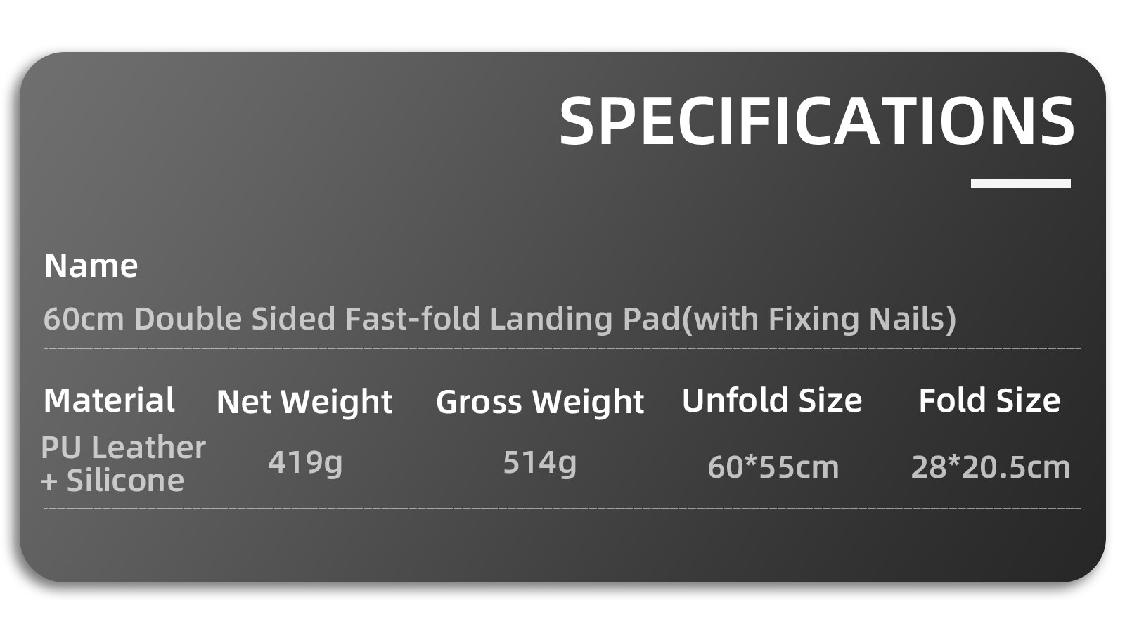 Foldable Drones Landing Pad for DJI Mavic Mini Drone Parking Apron 60cm Parking Mats Quadcopters Accessories with Storage Bag