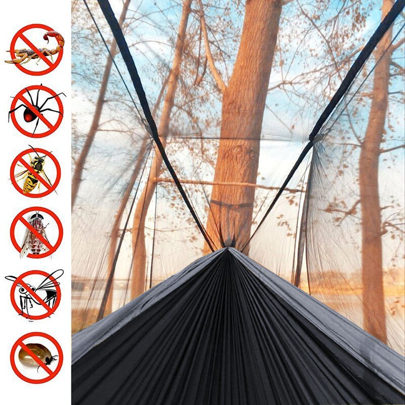 Portable Mosquito net Hammock Double-person Folded Into The Pouch Mosquito Net Hammock Hanging Bed For Travel Kits Camping