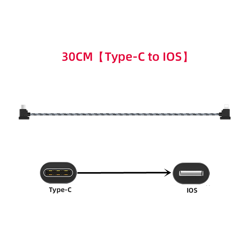 Tablet PC Data Cable for DJI Mavic Air 2S Remote Control Type-C/IOS Data Conversion Line for DJI AIR 3/MINI 2 Cable Accessories