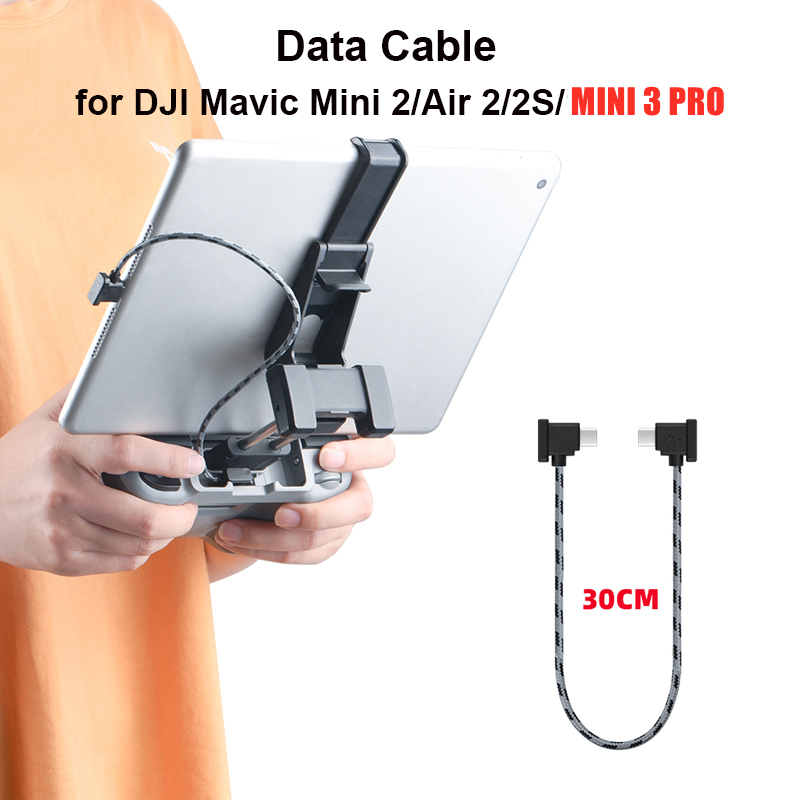 Tablet PC Data Cable for DJI Mavic Air 2S Remote Control Type-C/IOS Data Conversion Line for DJI AIR 3/MINI 2 Cable Accessories