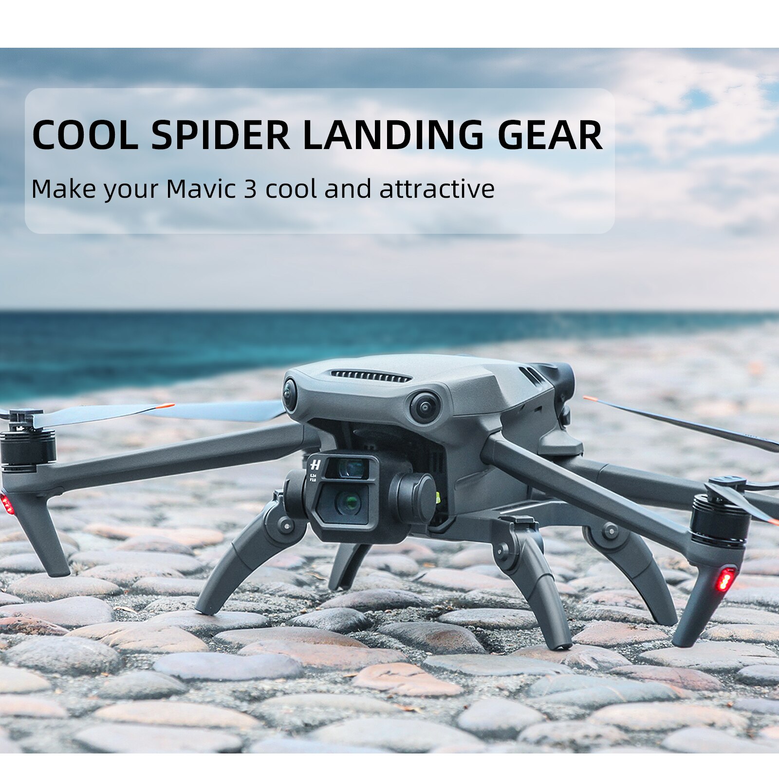 Foldable Heightening Landing Gear for DJI MAVIC 3 /AIR 2S/MINI 2 Landing Gear Drone Feet Stand Support Protector Accessories