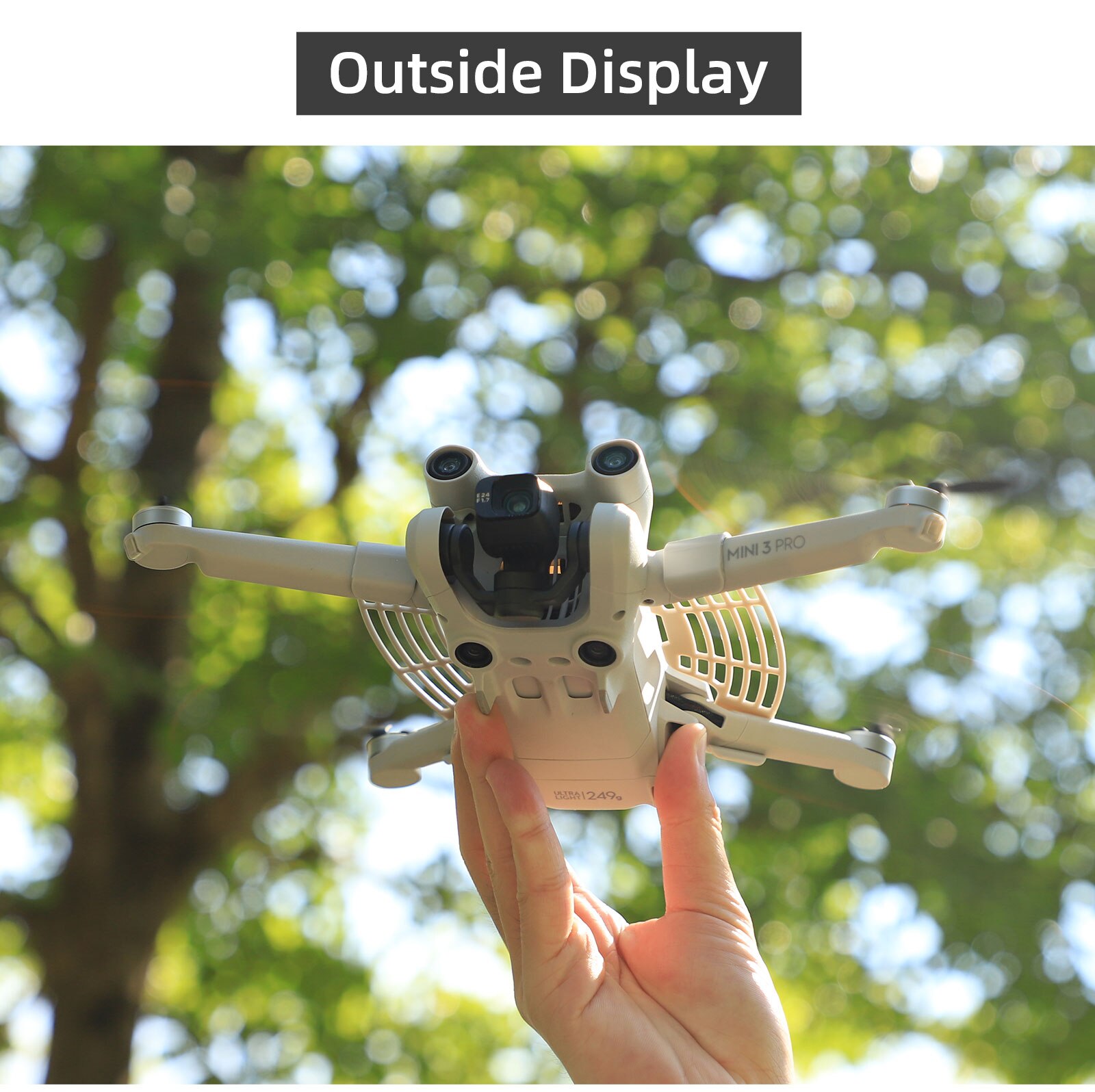 Protection Baffle To Protect Hands From Being Injured By The Propeller for DJI Mini 3 Pro Flying and Landing Safety Shield