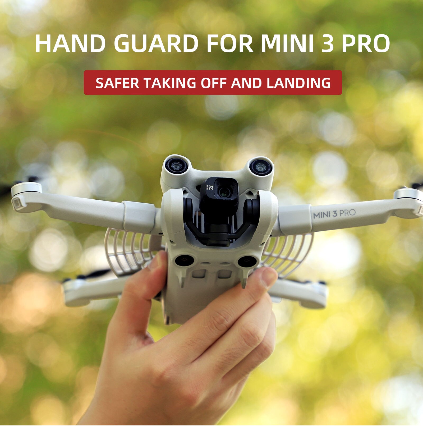 Protection Baffle To Protect Hands From Being Injured By The Propeller for DJI Mini 3 Pro Flying and Landing Safety Shield
