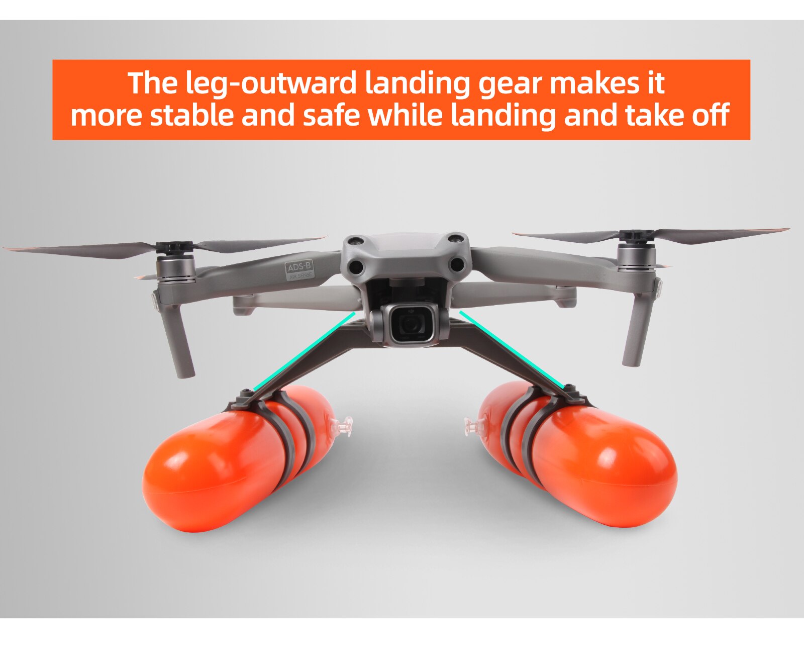 Inflatable Style Landing on Water Floating Stick for DJI MAVIC AIR 2S Landing Gear Floating Kit Landing Training Skid