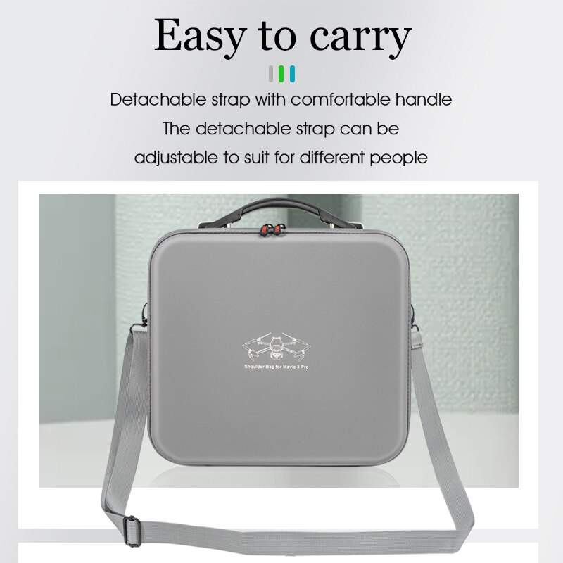 Storage Bag for DJI Mavic 3 PRO Portable Shoulder Bag All In One Carrying Case for DJI RC/ RC PRO Remote Control Accessories