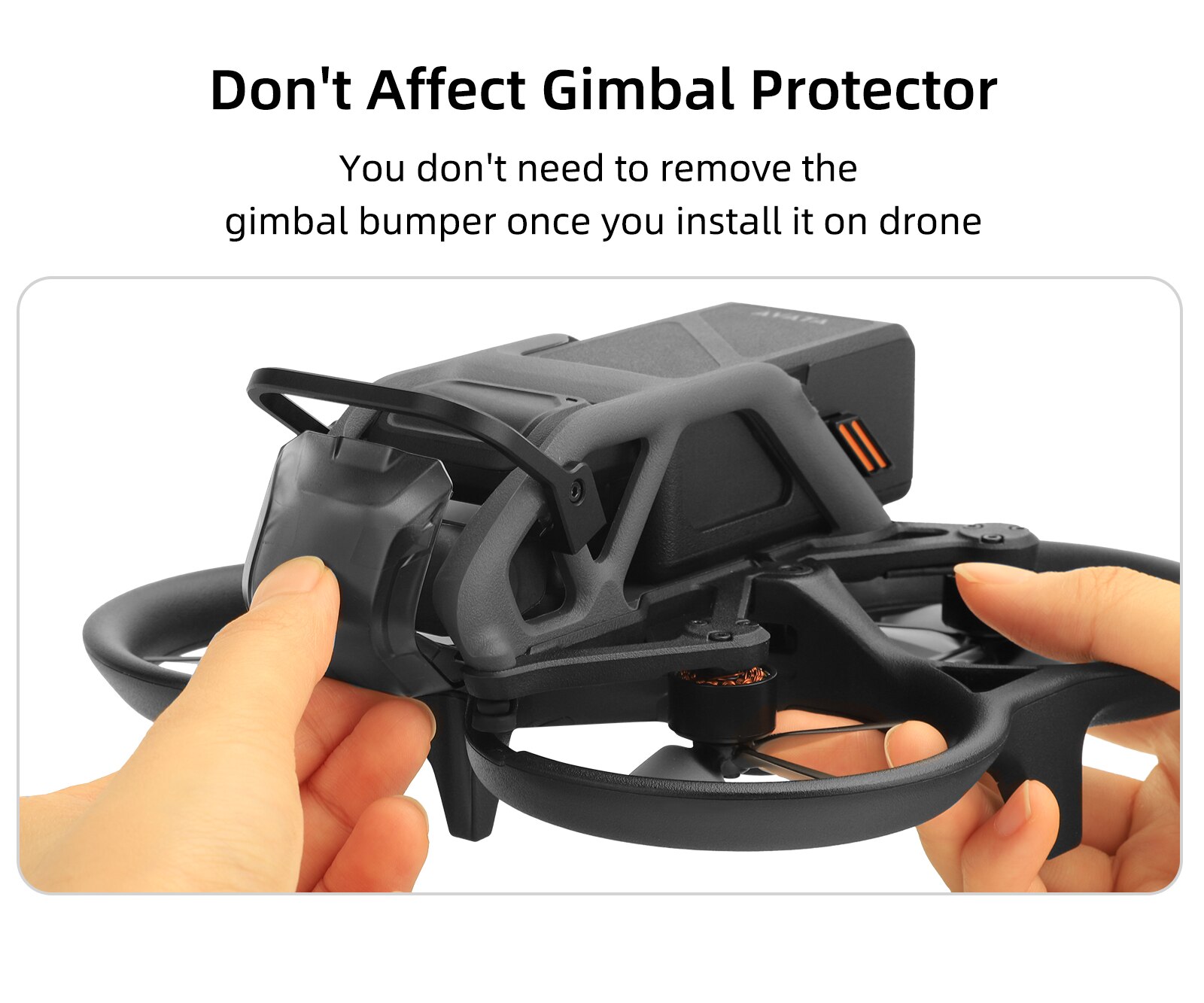 FOR DJI AVATA Gimbal Bumper Aluminum Alloy Gimbal Guard Bump-resistant Drone Camera Lens Protection for DJI Avata Accessories